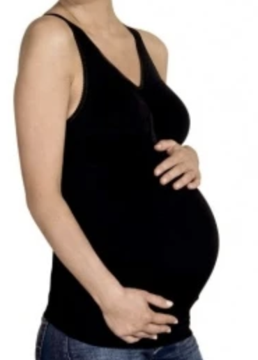 Carriwell Seamless maternity light support tank black - medium-Fresh Kids Inc.